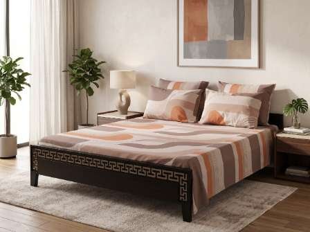 3pc Export Quality Pure Cotton Bedsheets styled in luxury bedroom setting