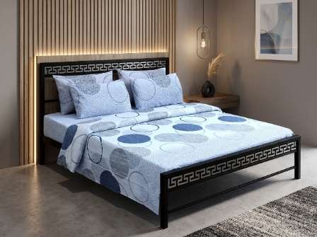 3pc Export Quality Pure Cotton Bedsheets styled in luxury bedroom setting