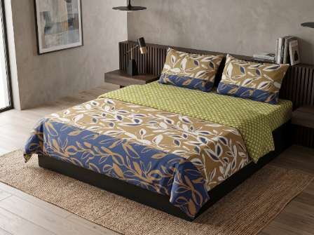 3pc Export Quality Pure Cotton Bedsheets styled in luxury bedroom setting