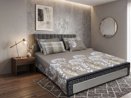 3pc Export Quality Pure Cotton Bedsheets styled in luxury bedroom setting