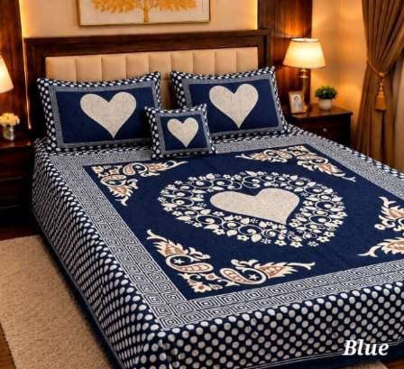4Pc Velvet Jacquard Bedsheet Set (King Size) styled in luxury bedroom setting